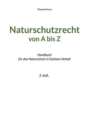 cover image of Naturschutzrecht von a bis Z